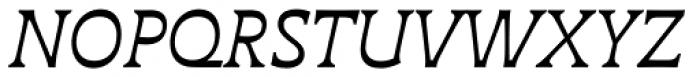 Deberny Text Regular Italic Font UPPERCASE