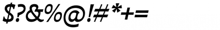Deberny Text Small Caps Medium Italic Font OTHER CHARS