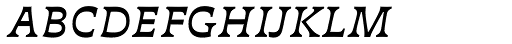 Deberny Text Small Caps Regular Italic Font LOWERCASE