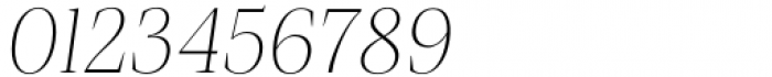 Debira ExtraLight Italic Font OTHER CHARS