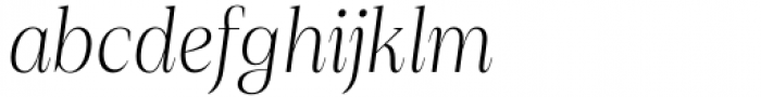 Debira Light Italic Font LOWERCASE