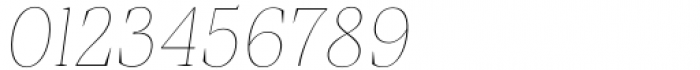 Debira Thin Italic Font OTHER CHARS