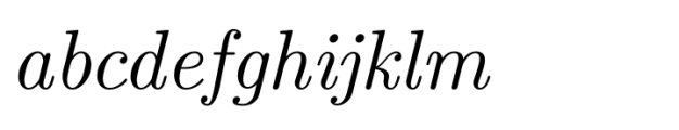 Debojyoti Serif Italic Font LOWERCASE