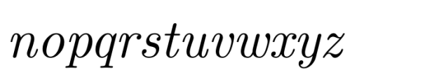 Debojyoti Serif Italic Font LOWERCASE