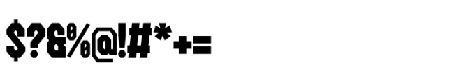 Debron Orders Regular Font OTHER CHARS