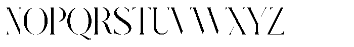 Debthen Font UPPERCASE