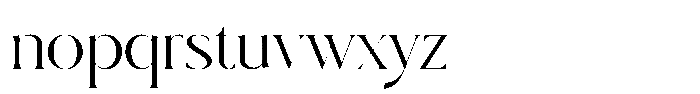 Debthen Font LOWERCASE