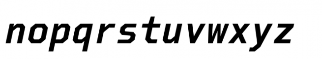 Debugger Bold Italic Font LOWERCASE
