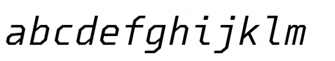 Debugger Italic Font LOWERCASE