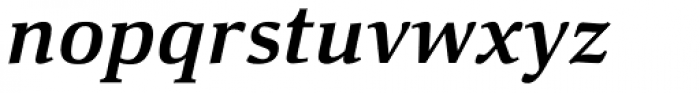 Deca Serif Bold Italic Font LOWERCASE