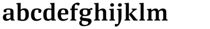 Deca Serif Bold Font LOWERCASE