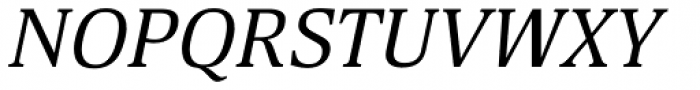 Deca Serif Italic Font UPPERCASE