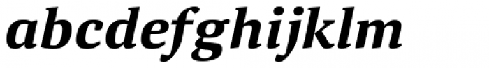 Deca Serif New Black Italic Font LOWERCASE