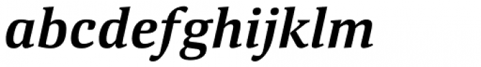 Deca Serif New Bold Italic Font LOWERCASE