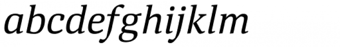 Deca Serif New Italic Font LOWERCASE