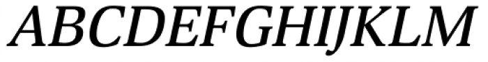 Deca Serif New Medium Italic Font UPPERCASE