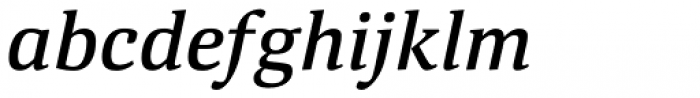 Deca Serif New Medium Italic Font LOWERCASE