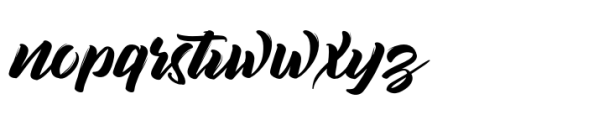 Decalled script Font LOWERCASE