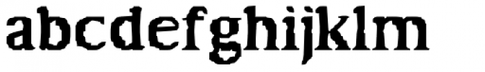 Decay Tight Font LOWERCASE
