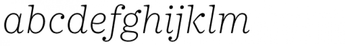 Deccan Light Italic Font LOWERCASE
