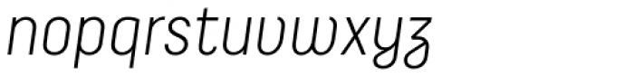 Decima Pro Light Italic Font LOWERCASE