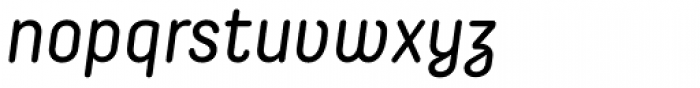 Decima Round Italic Font LOWERCASE