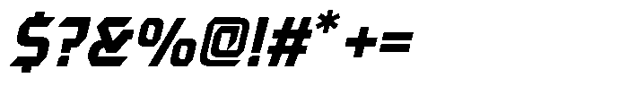 Decktor Italic Font OTHER CHARS