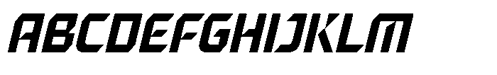 Decktor Italic Font UPPERCASE