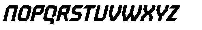 Decktor Italic Font UPPERCASE