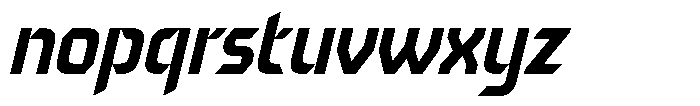 Decktor Italic Font LOWERCASE