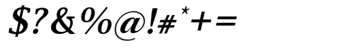 Declamation Bold Italic Font OTHER CHARS