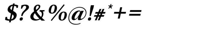 Declamation Extra Bold Italic Font OTHER CHARS