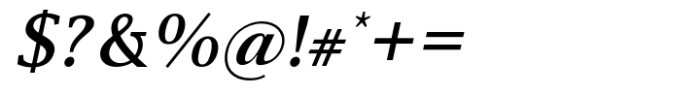 Declamation Semi Bold Italic Font OTHER CHARS