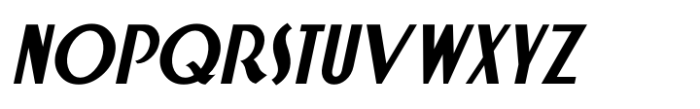 Deco Design JNL Oblique Font LOWERCASE