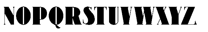 Deco Display Serif JNL Regular Font UPPERCASE