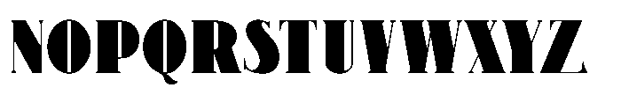 Deco Display Serif JNL Regular Font LOWERCASE