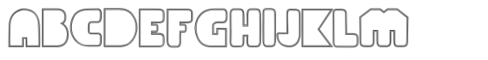 Deco Experiment 6 Outline Font UPPERCASE