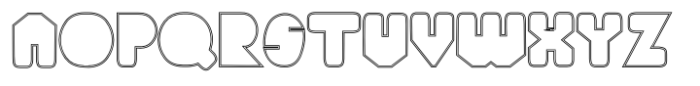 Deco Experiment 6 Outline Font UPPERCASE