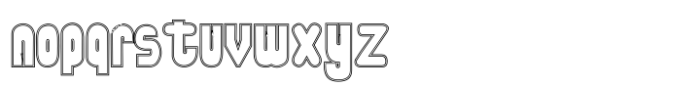 Deco Experiment 6 Outline Font LOWERCASE