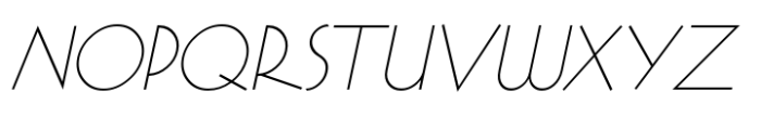 Deco Fashion JNL Oblique Font UPPERCASE
