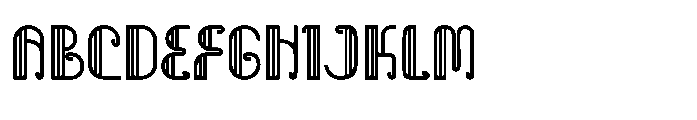 Deco Frame Font UPPERCASE