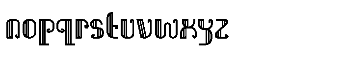 Deco Frame Font LOWERCASE