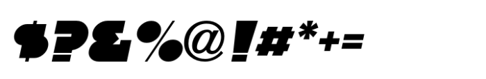 Deco Headline JNL Oblique Font OTHER CHARS