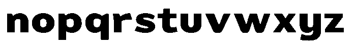 Deco Notes Black Font LOWERCASE