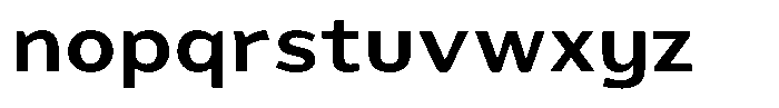 Deco Notes Bold Font LOWERCASE