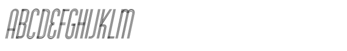 Deco Pen Lines JNL Oblique Font UPPERCASE