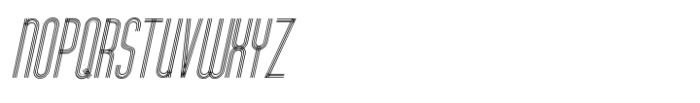 Deco Pen Lines JNL Oblique Font UPPERCASE
