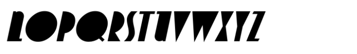 Deco Redux JNL Oblique Font UPPERCASE