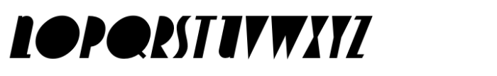 Deco Redux JNL Oblique Font LOWERCASE