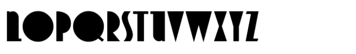 Deco Redux JNL Regular Font UPPERCASE